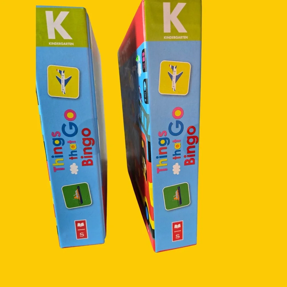 Scholastic Things That Go Bingo Game Bundle 2 Pack Kindergarten Educational Toy